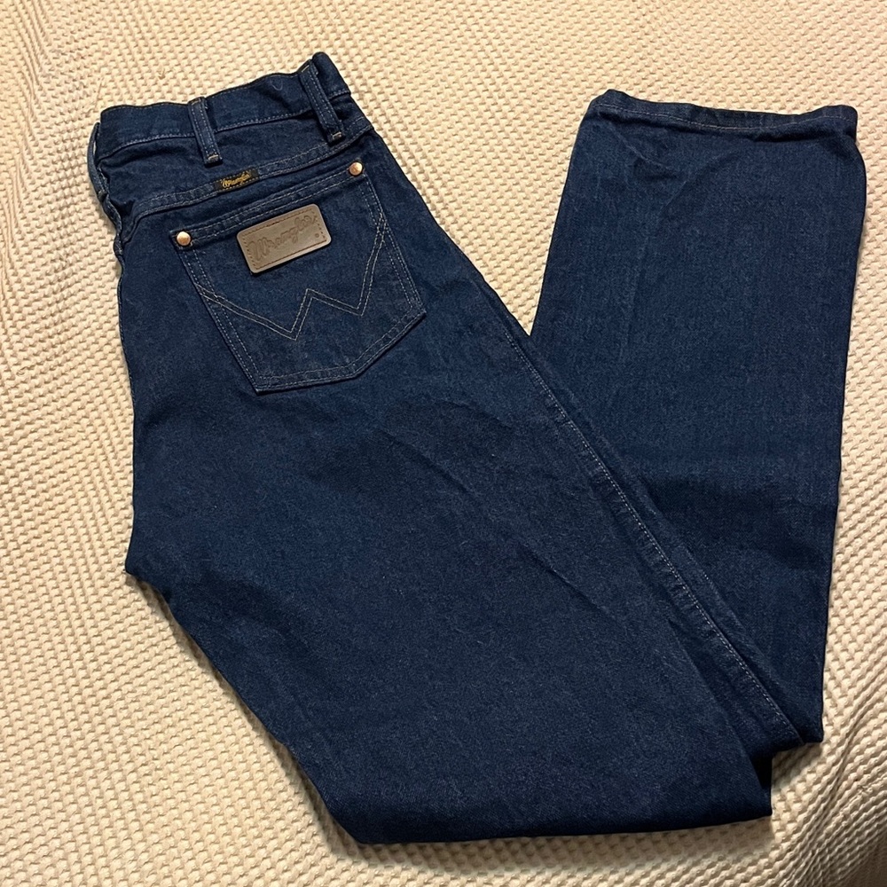 Wrangler Men's Dark Blue Relaxed Jeans
